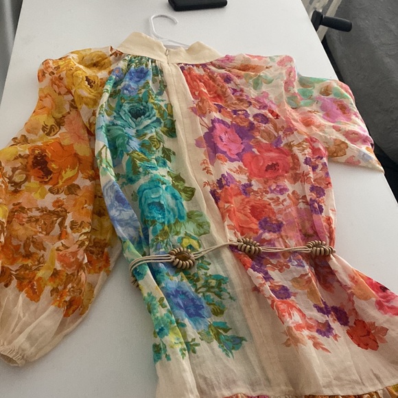 Zimmerman Raie lantern Mini Dress - Picture 6 of 12